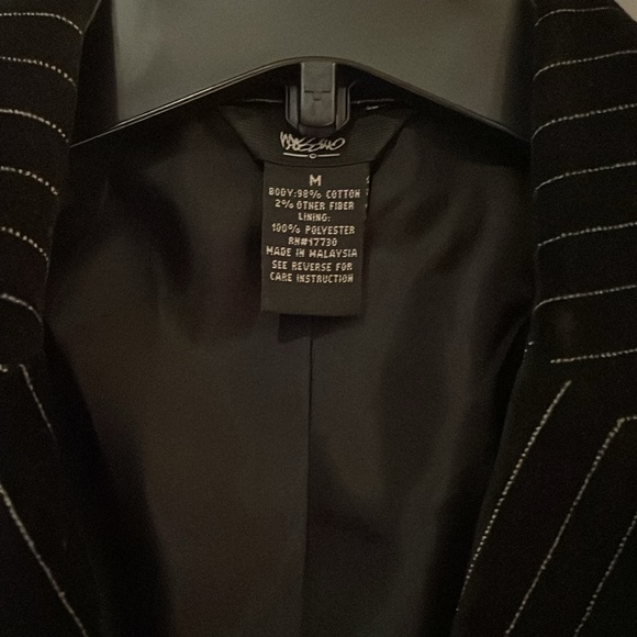 Velvet pinstriped jacket - Picture 2 of 8